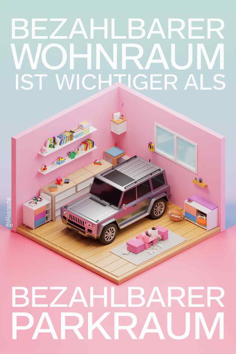 Bezahlbarer Wohnraum ist wichtiger als bezahlbarer Parkraum.