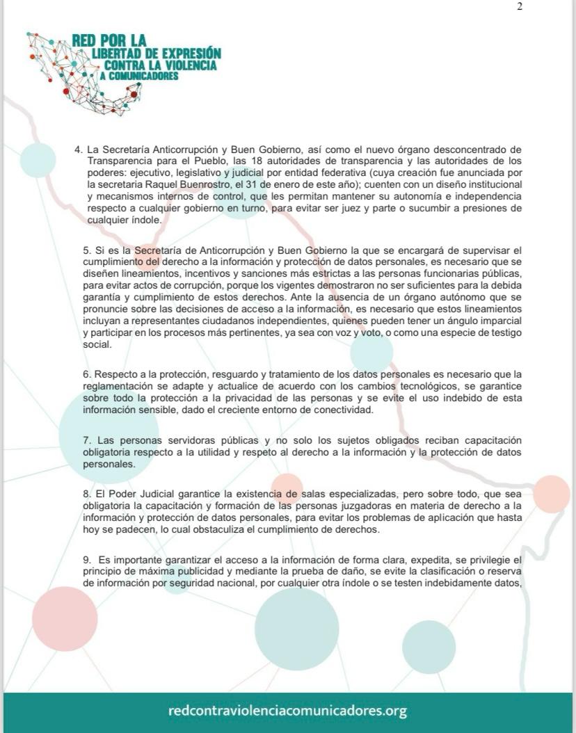 Red Libre Expresión Contra Violencia Comunicadores tweet media
