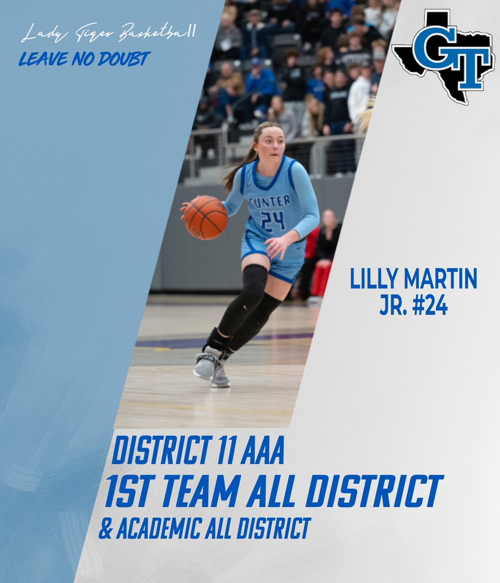 DISTRICT AWARDS--🐅💙

Jr. Lilly Martin- 1st Team All District &amp; Academic All District

📸 Laci Bracewell