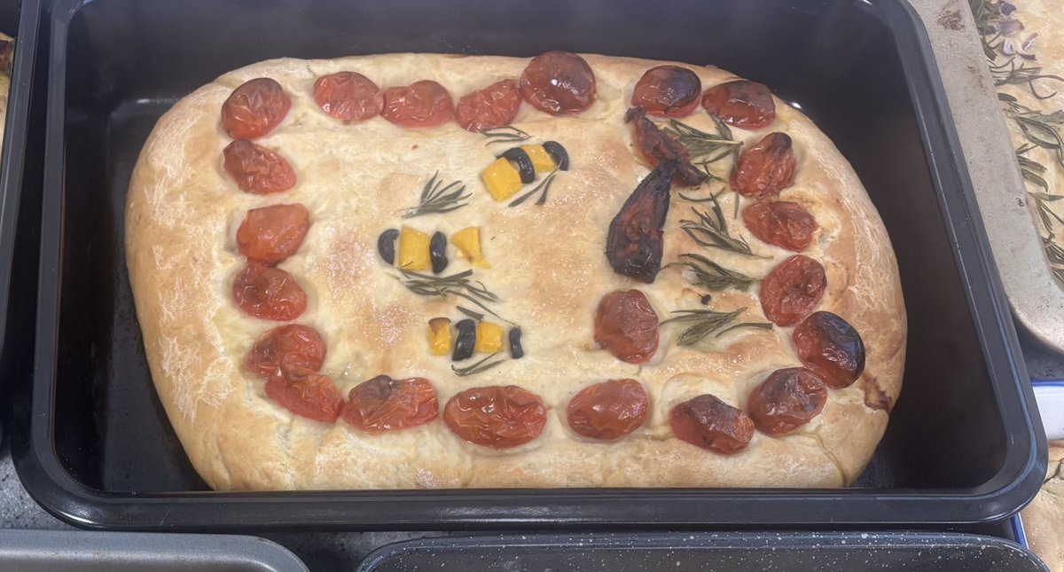 AGS_FT's tweet photo. Y10 have been looking at the use of micro-organisms in food production, and have embedded this knowledge with a yeast based focaccia bread practical where they got creative with the use of vegetables and herbs to create some stunning bread art. https://t.co/VhIPXpj0aY