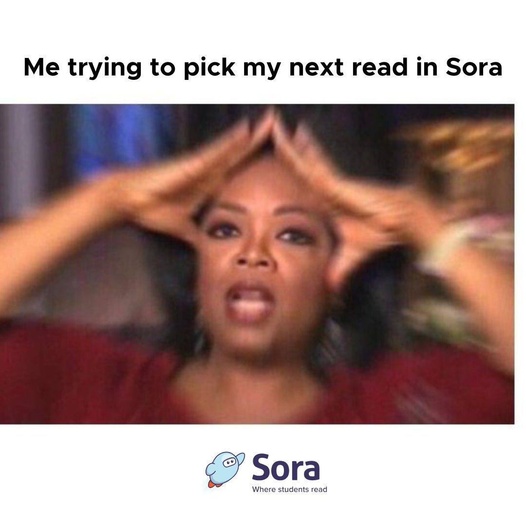 Too many books, too little time! 📚💙 Luckily, Sora makes it easy to find your next great read. What’s on your TBR this week? #SoraApp #Reading #BookishProblems