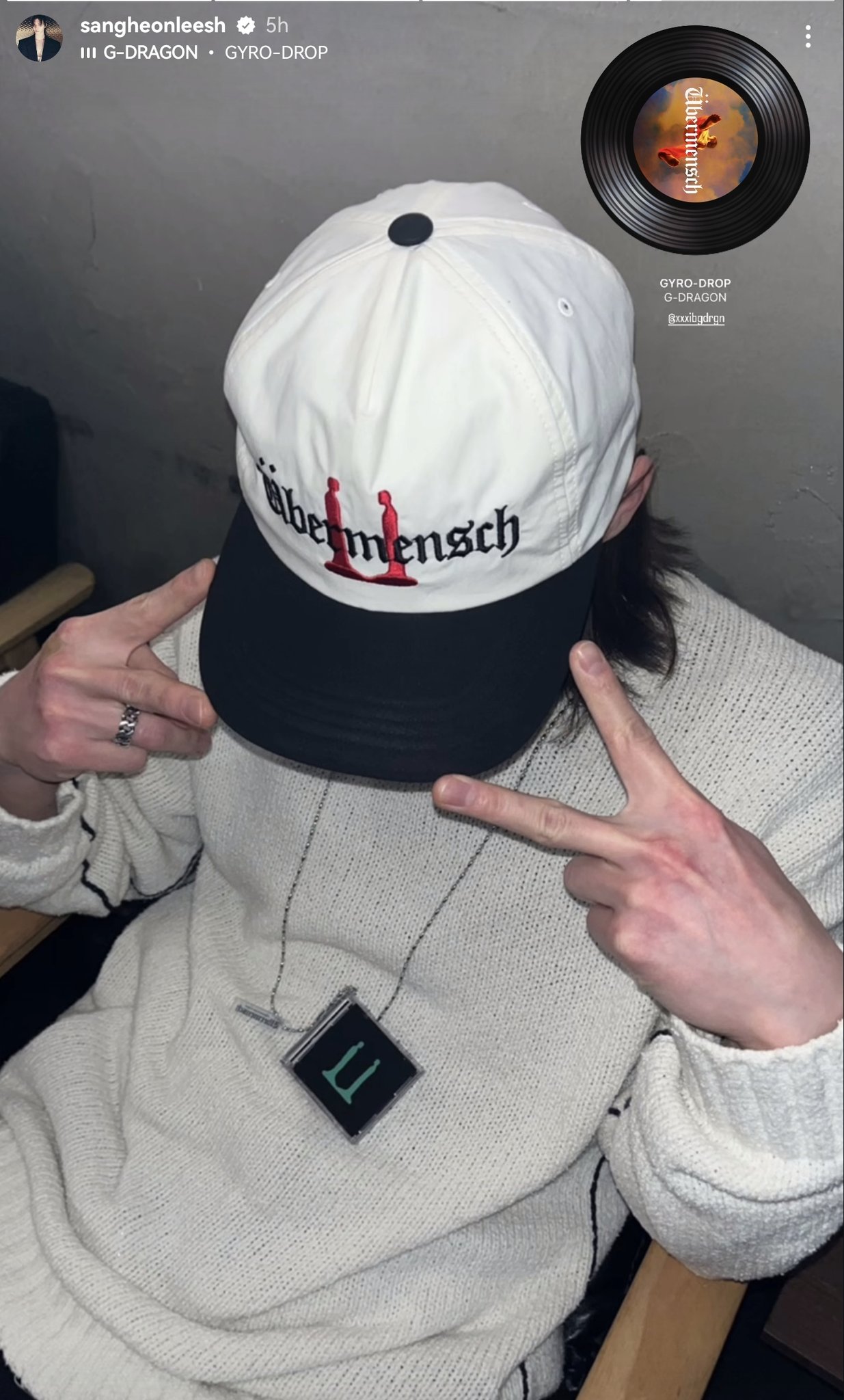 新品 G-DRAGON Übermensch スカイ ブルー キャップ 帽子 青 Sealed/Free Shipping) GD Ubermensch Ball Cap Hat Sky Blue G