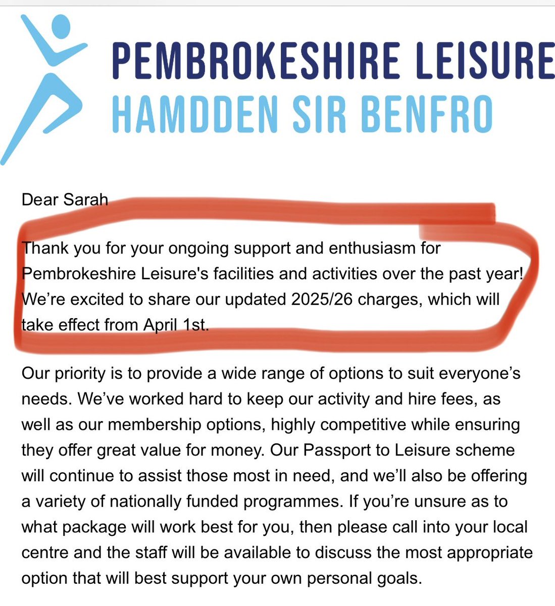 Sarah John (@sarahlj2) on Twitter photo How patronising can <a href="/Pembrokeshire/">PembrokeshireCC</a> get? I accept costs would go up but to say you are “excited” when Tenby pool is nigh on falling down?? 🤷🏻♀️ think you need to have a rethink on wording of your emails 😡 How patronising can <a href="/Pembrokeshire/">PembrokeshireCC</a> get? I accept costs would go up but to say you are “excited” when Tenby pool is nigh on falling down?? 🤷🏻♀️ think you need to have a rethink on wording of your emails 😡