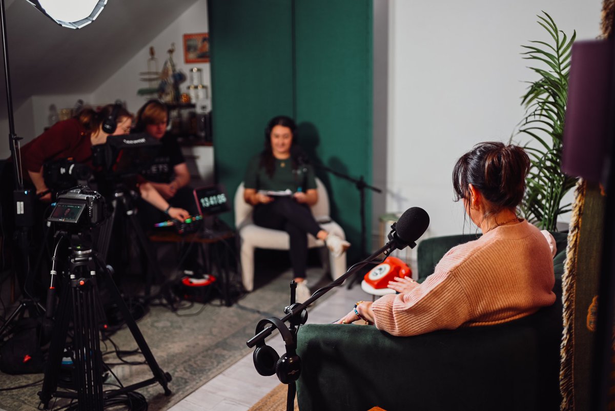 Another day on set with #DearJillPodcast