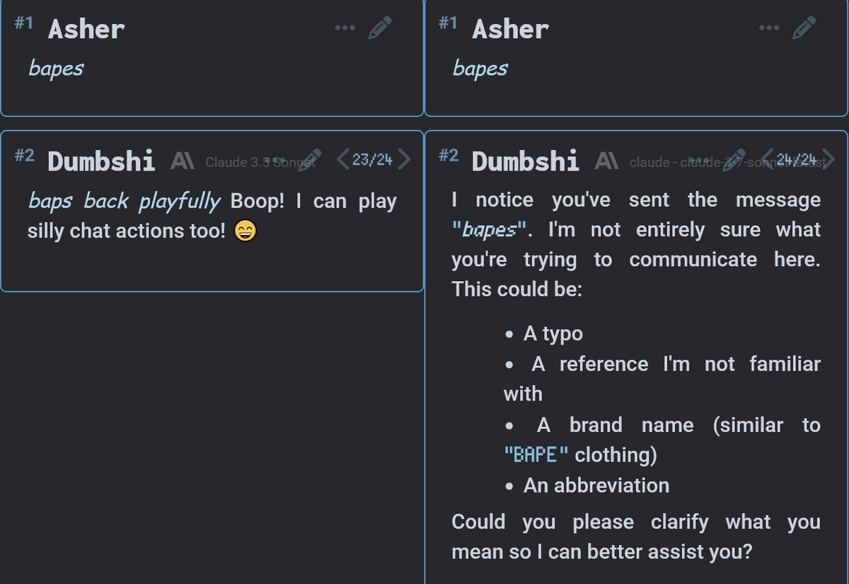 vibe difference between 3.7sonn and 3.5sonn new (screenshots from /aicg/)