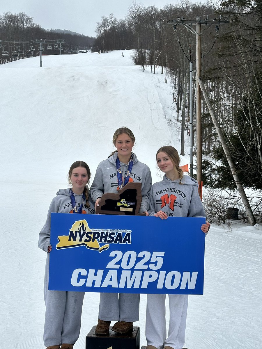 mhsvarsitysport's tweet photo. Huge congratulations to the girls alpine ski team taking home the 2025 NYS championship! https://t.co/T04kXPM0LF