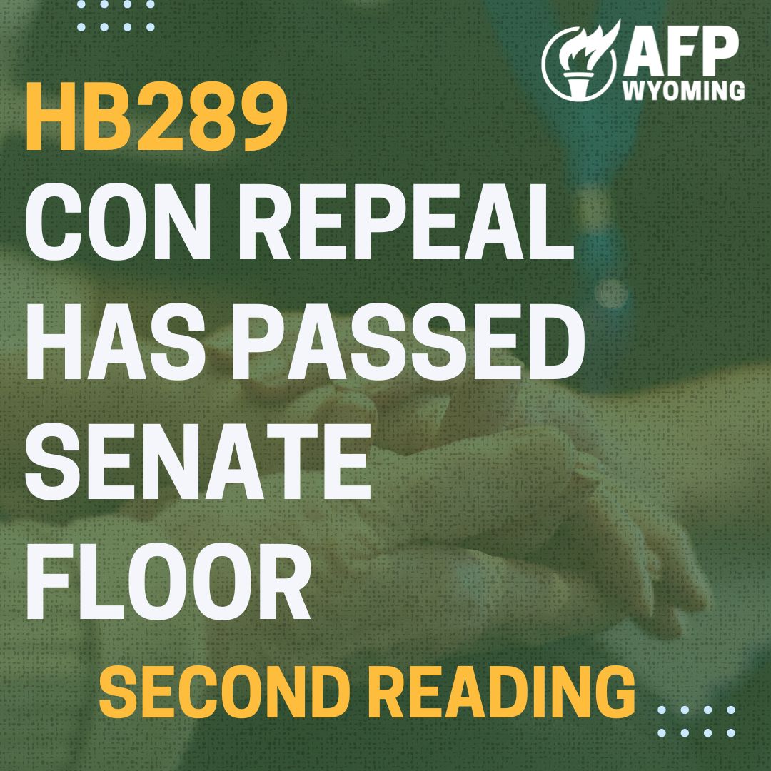 🚨 Legislative Update! 🚨

HB289 – Certificate of Need Repeal has successfully passed its second reading in the Wyoming Senate! 🎉 

Next up: Third and final reading. Stay tuned for more updates! 

📄 Read more: wyoleg.gov

#WYLeg #HB289 #HealthcareReform