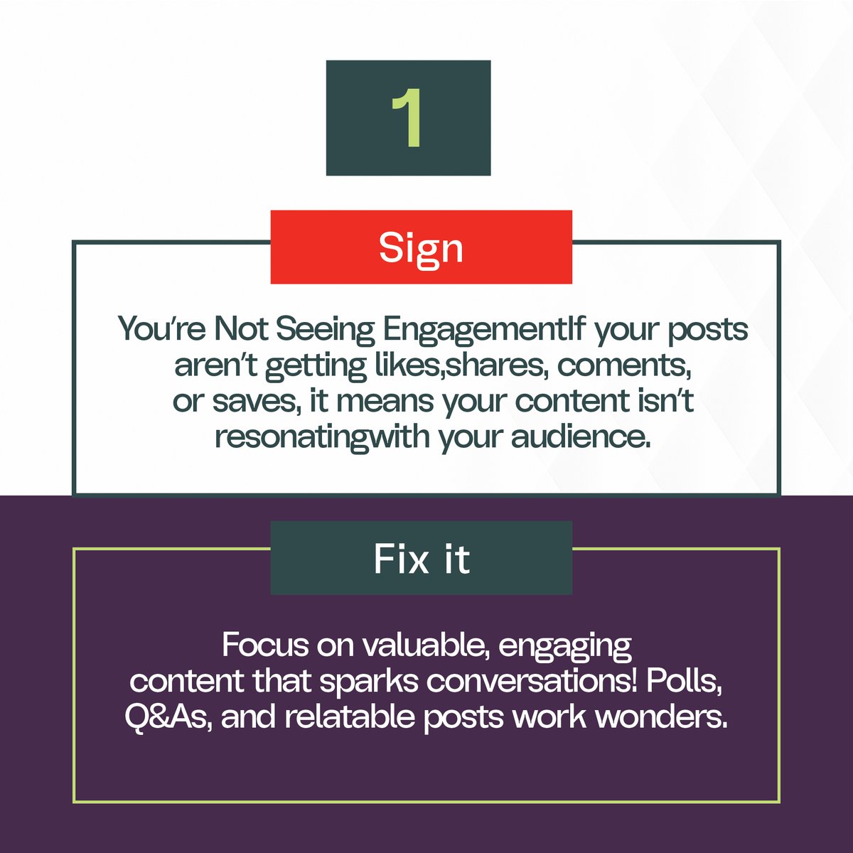 DigitalDmi's tweet photo. Is your marketing actually working? Or are you just posting and hoping for the best?

Here are 3 signs your marketing isn’t working, and how to fix them! Swipe through to see if you’re making these mistakes.

#DMIAgency #MarketingStrategy #SocialMediaMarketing #DigitalMarketing https://t.co/yJnS3uRLrE