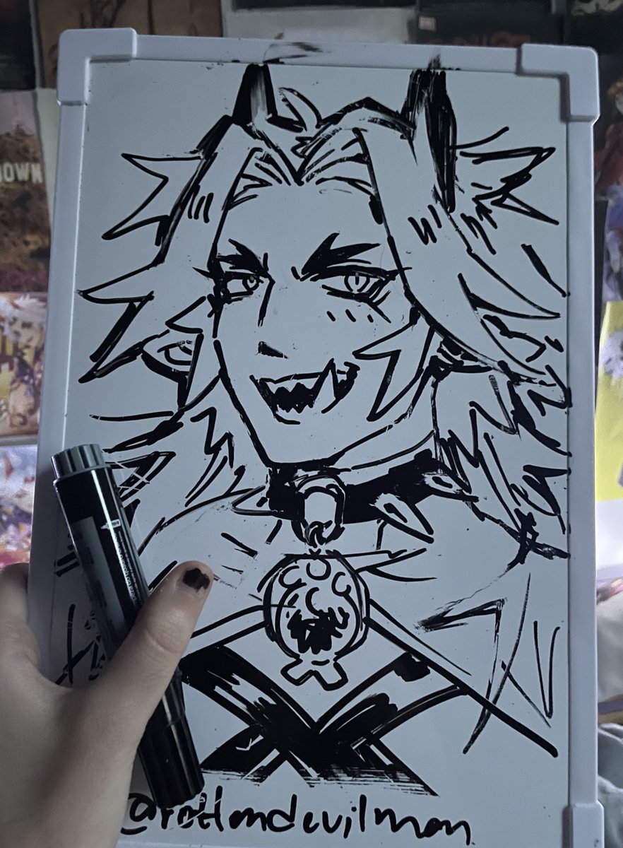 got a mini whiteboard to mess around with fjsnjfnsjf