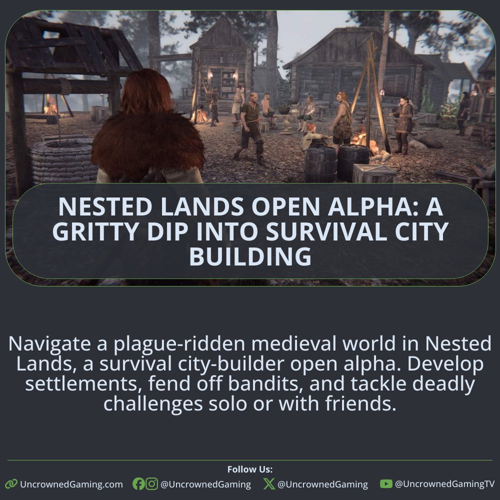 UncrownedGaming's tweet image. Nested Lands Open Alpha: A Gritty Dip Into Survival City Building
#NestedLands #SurvivalCityBuilder #OpenAlpha