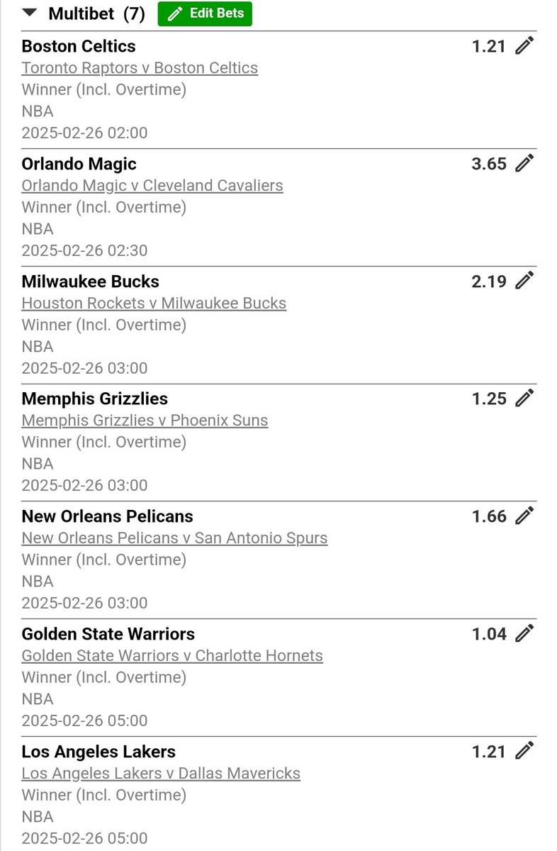 HeheFefe57089's tweet photo. Betway Code:X90B9F45A
My straight wins for tonight 🙏❤️Feeling confident in this 25 odds let's see what happens 🔥🔥🔌🔌 https://t.co/HVSPlBTT42