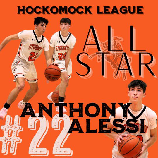 Congratulations to junior guard Anthony Alessi on being selected as a Hockomock League All-Star!