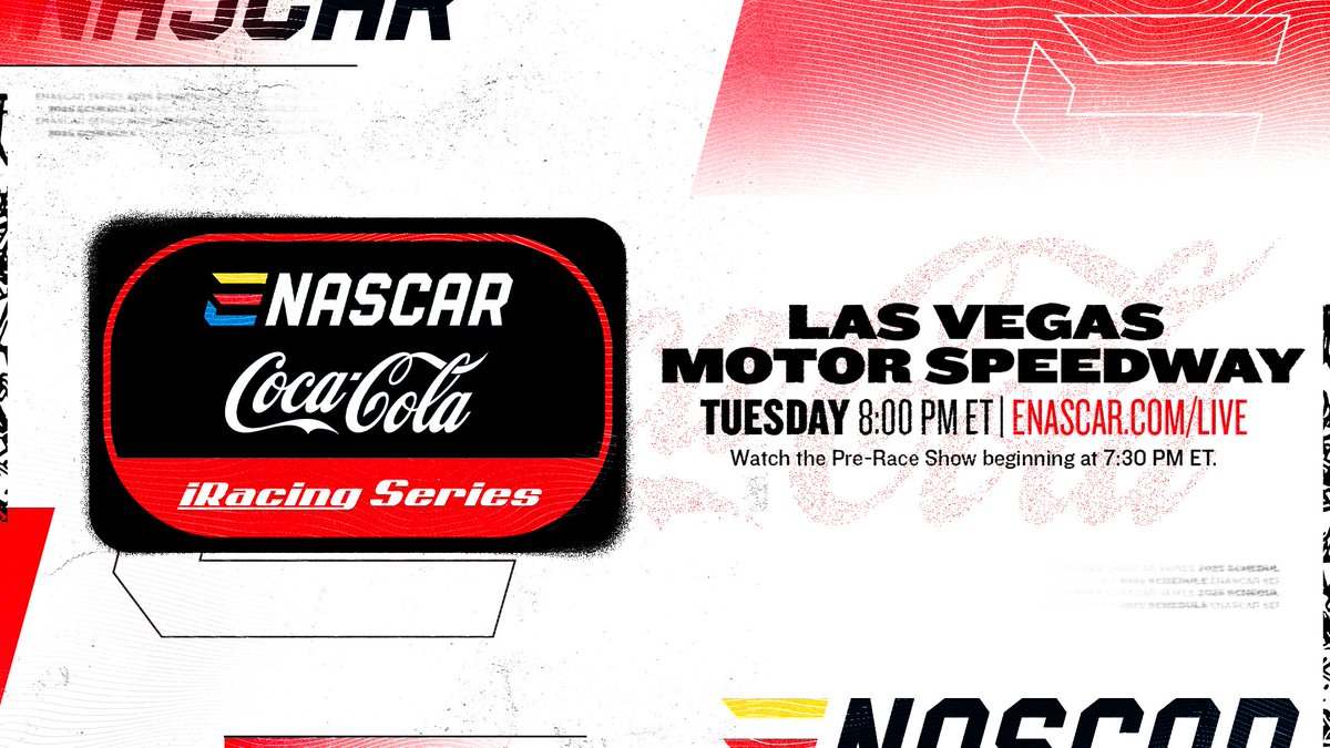 The 2025 <a href="/iRacing/">iRacing</a> Series season continues tonight with Round 2 for <a href="/Merch_N57/">Merch</a> and 2017 champion <a href="/RyanLuza/">Ryan Luza</a> from <a href="/LVMotorSpeedway/">Las Vegas Motor Speedway</a> 🔥

Catch the action at 8:00 p.m. eNASCAR.com/live

#NASCAR #iRacing #fgrACCELs