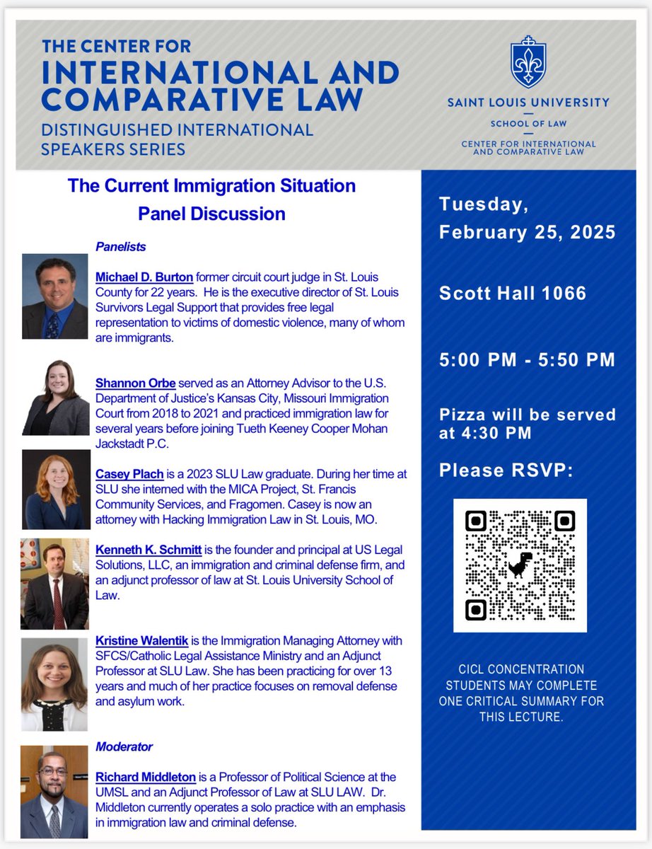 Please join CICL this evening at 5:00 p.m. for a panel discussion on current immigration issues.