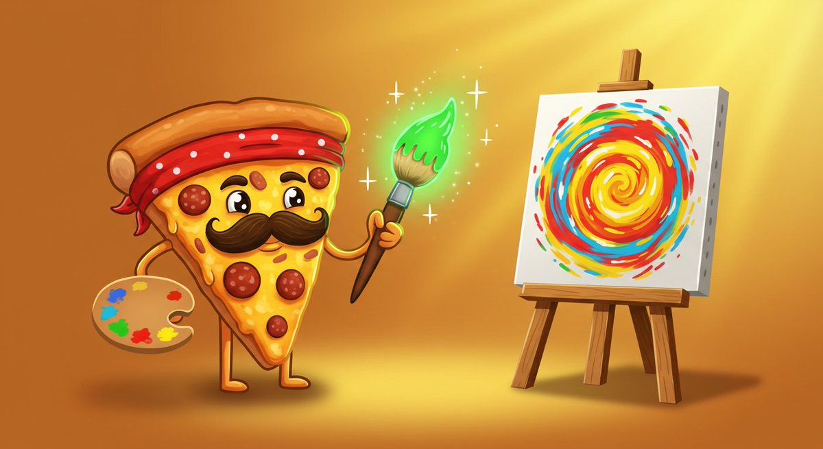 Sauce and style!

coingecko.com/en/coins/pizza…

CA: 0x3C1e2CcE6Af05d4ADF0a9D40a64f1A3dBB47a7b0

pizzaoneth.com

#Pizza #Canvas #Creativity