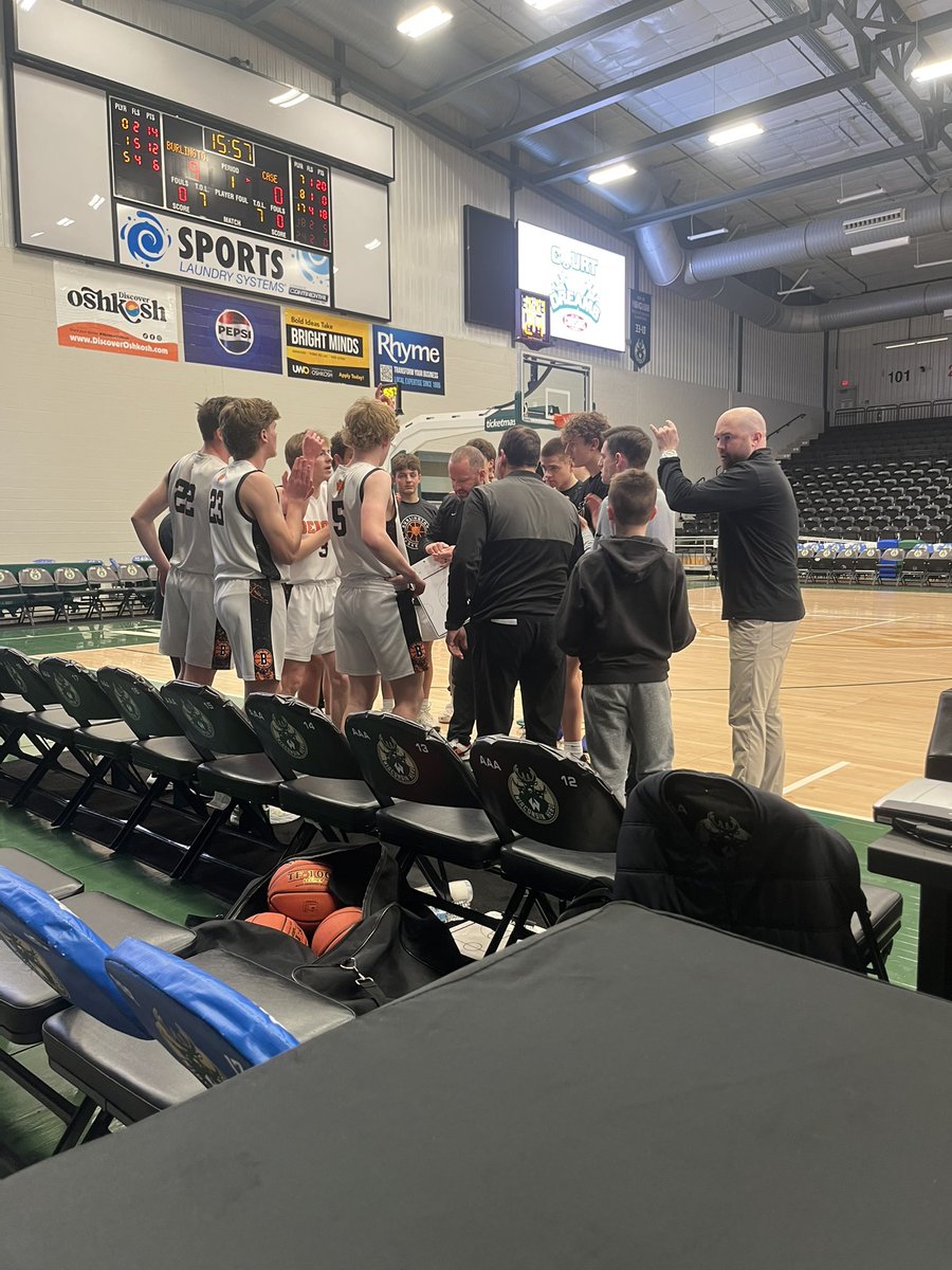 Awesome experience at Oshkosh Arena for our JV1 and Varsity teams vs Racine Case. JV lost, but varsity won a great game 55-54. Looking forward to watching the Herd tonight! #Businesstrip

<a href="/WisBBYearbook/">Mark Miller</a>