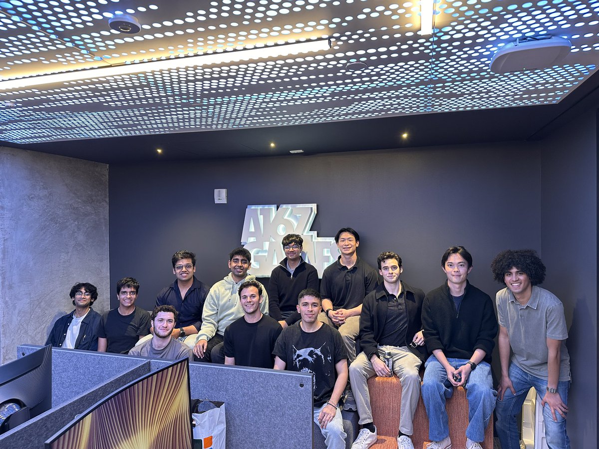kanu (@_kanuc) on Twitter photo Fun time at <a href="/a16z/">a16z</a> <a href="/speedrun/">a16z speedrun 🧊</a> office in Santa Monica with builders from UCLA, UCI, USC, LMU and Harvey Mudd
Thanks again <a href="/zebird0/">Robin Guo</a> for hosting us and <a href="/kylejeong21/">Kyle Jeong</a> for coordinating this! Fun time at <a href="/a16z/">a16z</a> <a href="/speedrun/">a16z speedrun 🧊</a> office in Santa Monica with builders from UCLA, UCI, USC, LMU and Harvey Mudd
Thanks again <a href="/zebird0/">Robin Guo</a> for hosting us and <a href="/kylejeong21/">Kyle Jeong</a> for coordinating this!