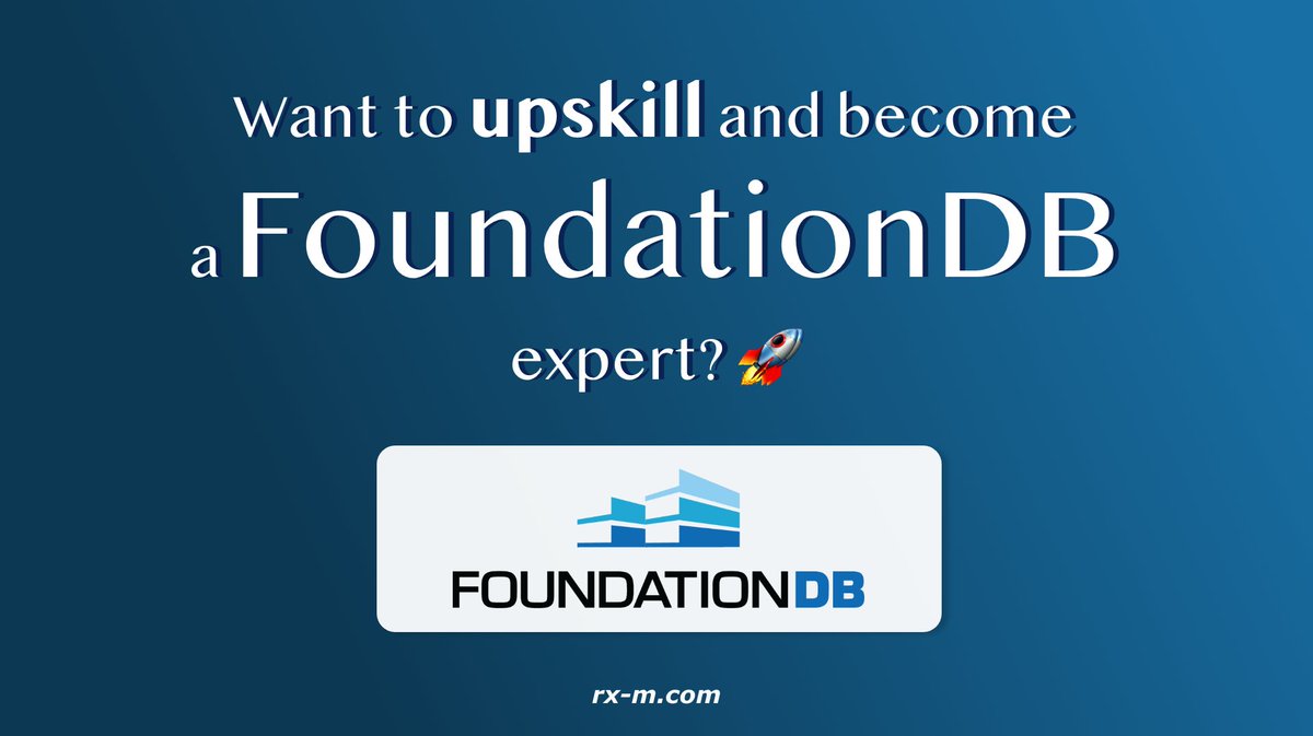 rxmllc's tweet image. FoundationDB powers Apple, Snowflake &amp;amp; VMware—now it’s your turn to master it! 🌟

We&apos;ve got a FoundationDB class coming up. 🤩

More info: rx-m.com/events/foundat…

📅March 17-18 (Virtual)
🔗Read more about #FoundationDB: rx-m.com/upskill-your-f…

#Databases #Training #CloudNative