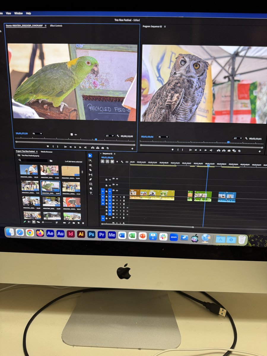 brandonmuthtv's tweet photo. A BTS look as I work on a news PKG about attending the Tres Rios Festival over the weekend. For all you nature lovers, stay tuned… 👀📹🦜 #cronkitenews https://t.co/BTRp7XH8UN