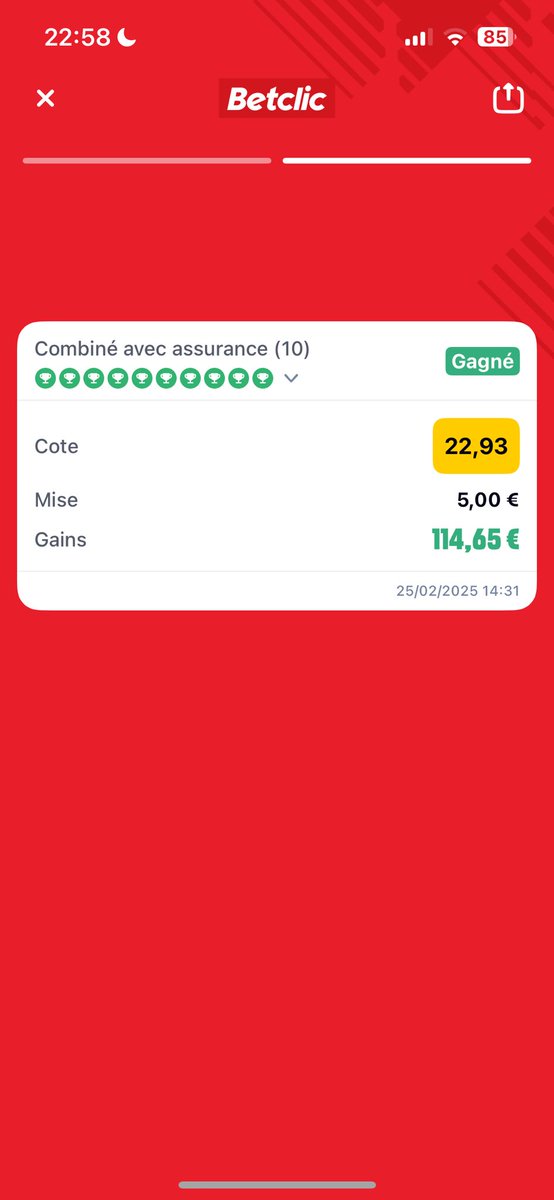 GenestierFlori1's tweet photo. @LeBarjotProno Merci mon gars  🙏🏻💰 https://t.co/zW3HO7SQ98