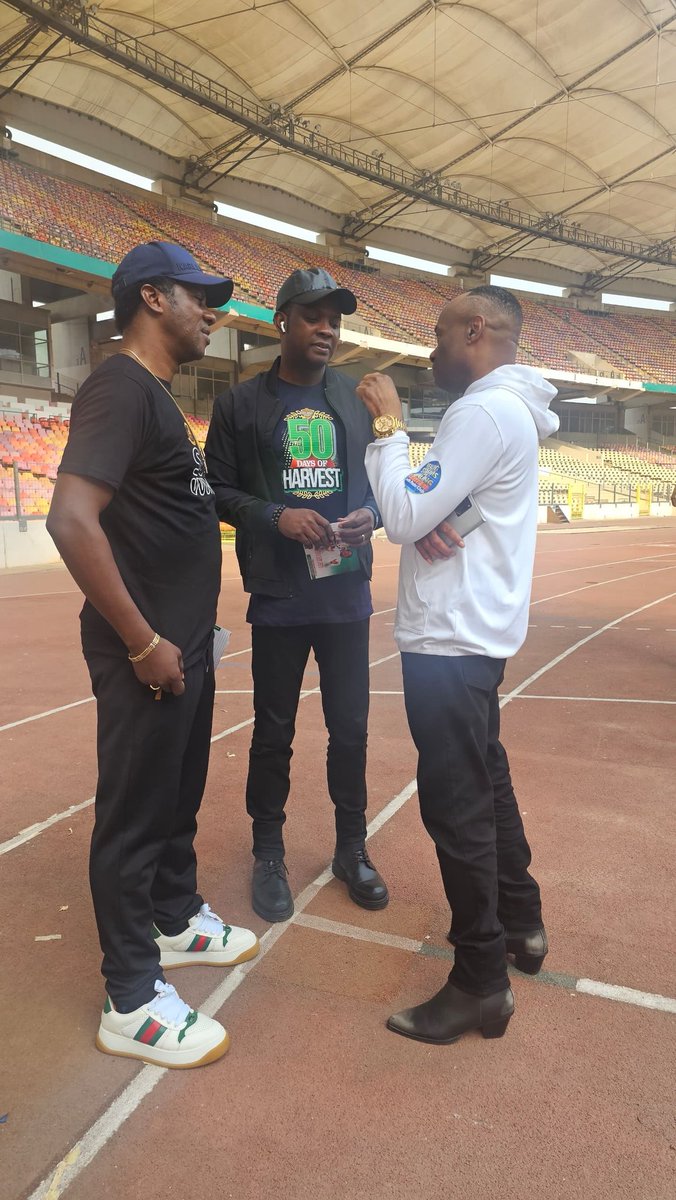 dipofisho's tweet photo. My kingdom brothers and I gearing up for the largest crusade in the FCT!
UPWARD AND FORWARD ONLY WITH PASTOR CHRIS!
We were at the Main Bowl of the National Stadium, praying and mobilising for this great move of the Spirit! https://t.co/4MyvxvwAcA