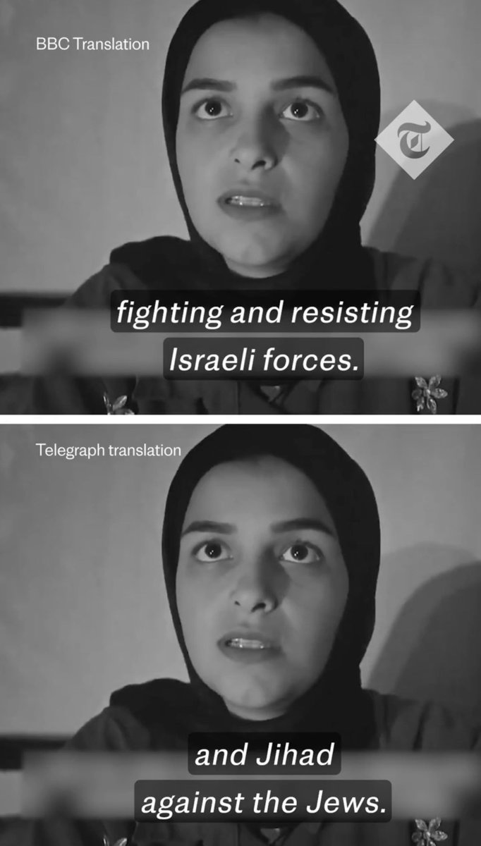 I’ve been studying and working in the area of language and translation since 2011. 

I can categorically say that this is the single worst breach of professional ethics I have ever seen. A deliberate mistranslation to hide genocidal antisemitism. I am truly floored. 

This is a