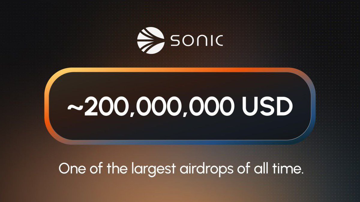 DannyIO's tweet image. 🚀 Sonic Labs $S Airdrop – One of the BIGGEST airdrops of all time! 🚀

Sonic Labs (formerly Fantom Foundation) launched its high-performance Sonic blockchain in Dec 2024, introducing the $S token &amp;amp; a massive 200M $S airdrop (~$200M - $1B at launch)! 🎉

🧵 (1/)