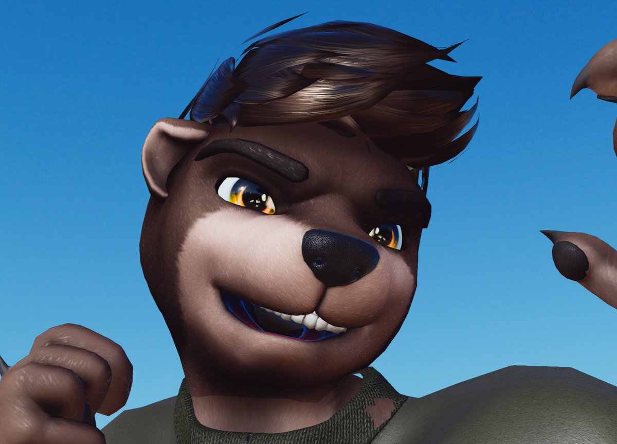 Got him into Unreal Engine!! Animations work! Need to make him less shiny, and fix the posing issues. Also...The teeth??? #indiedev #gamedev