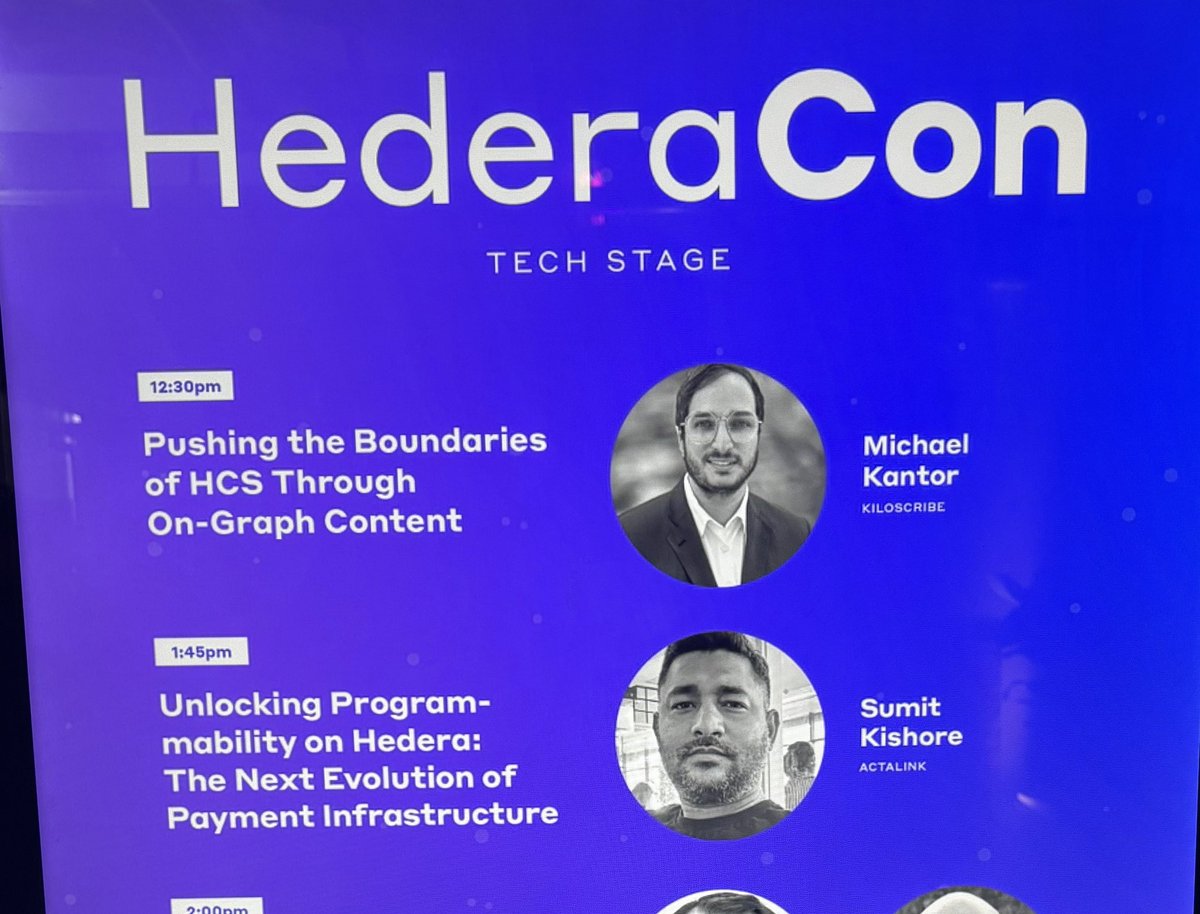 Actalinkofcl's tweet image. Unlocking #Programmability on @hedera 
It was a great event #hederacon