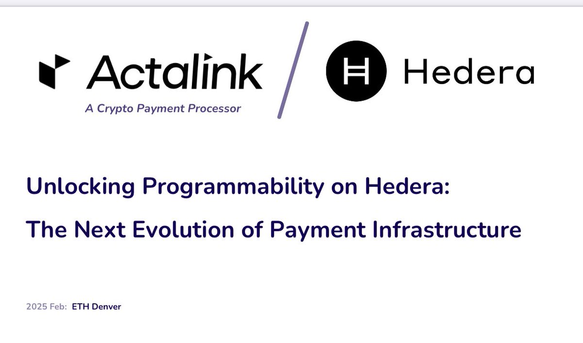 Actalinkofcl's tweet image. Unlocking #Programmability on @hedera 
It was a great event #hederacon