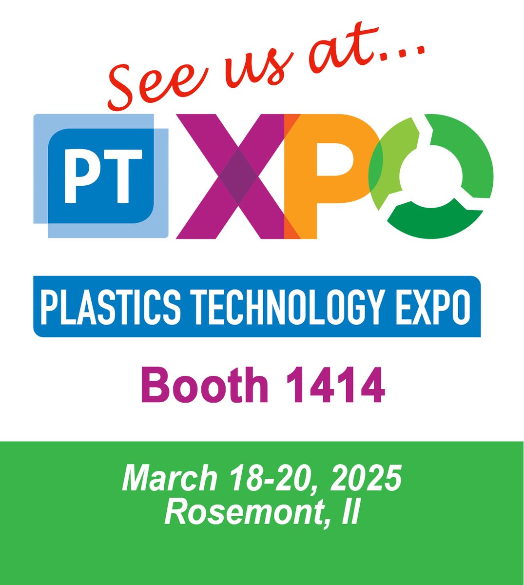 globeius's tweet image. Globeius will be at PTXPO 2025, Mar. 18-20. From operations to   maintenance, we’re looking forward to matching our solutions with your shop   needs. Stop by our booth 1414/16.
#ptxpo #plastics #globeius #tradeshow #plastixs