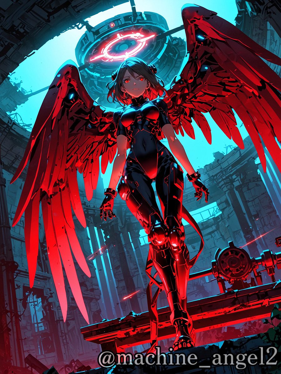 白夜【hakuya】✯機械天使🪽AIart tweet media