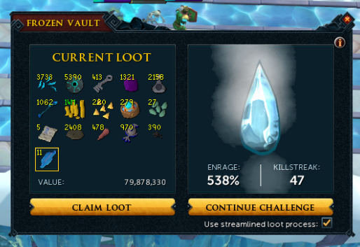 I finally got a Nilas drop. Wasn't enough to make my own dark ice sliver, but it was enough to get a nice bit of profit!

Maybe I will get that 100 streak soon?