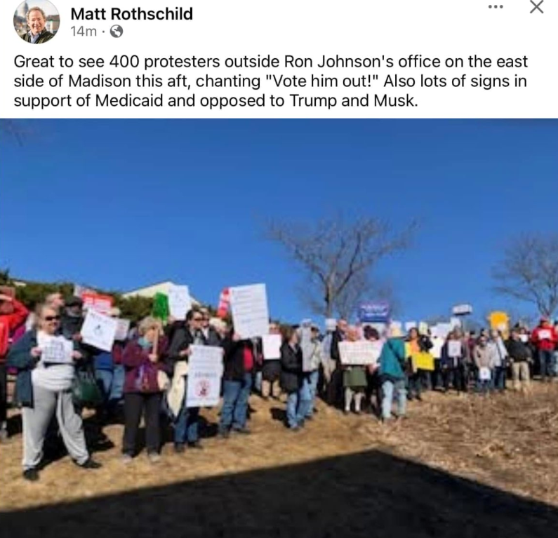 Truth_Intrepid's tweet photo. Great job, Wisconsin!
Keep the pressure up on the MAGA party. They are equally responsible for what's happening.
Remind them often.
#BeADisruptor #RiseUp #nolE https://t.co/hzVInHorim