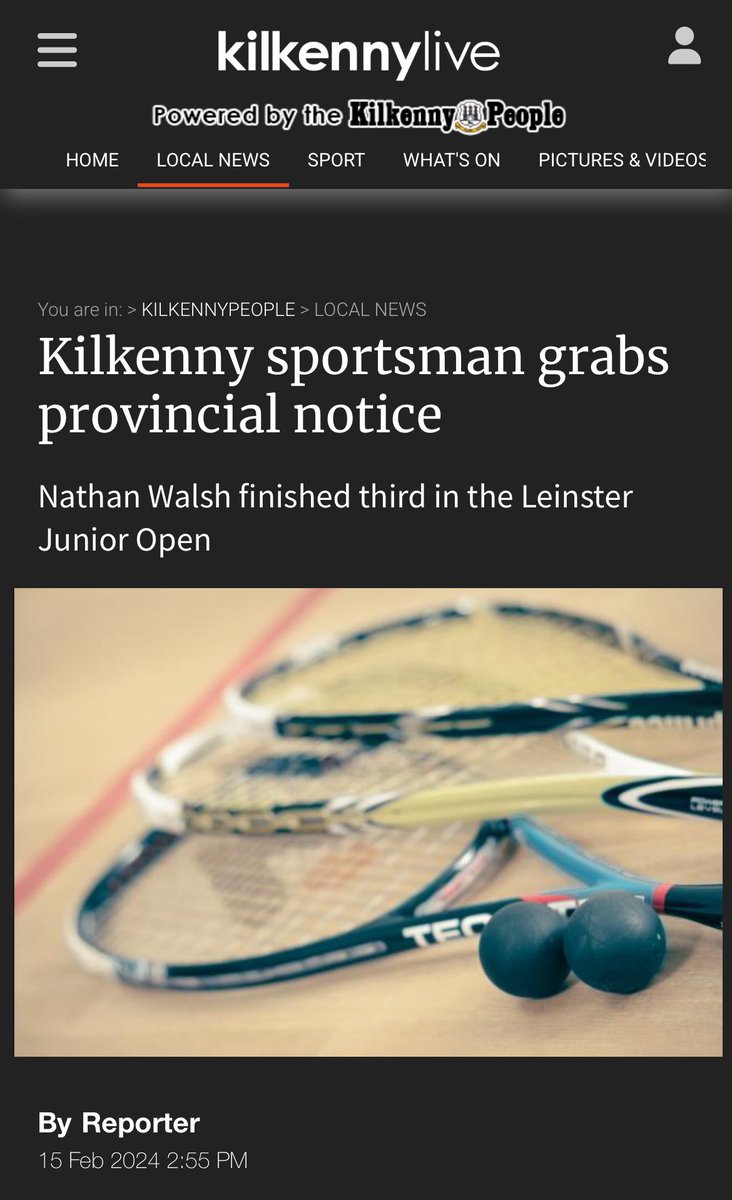ColaisteMhuireK's tweet photo. Well done to Nathan Walsh on his recent squash success. https://t.co/lS2bGe60Gb @ColaisteMhuireK https://t.co/Uv0N1xvWMv