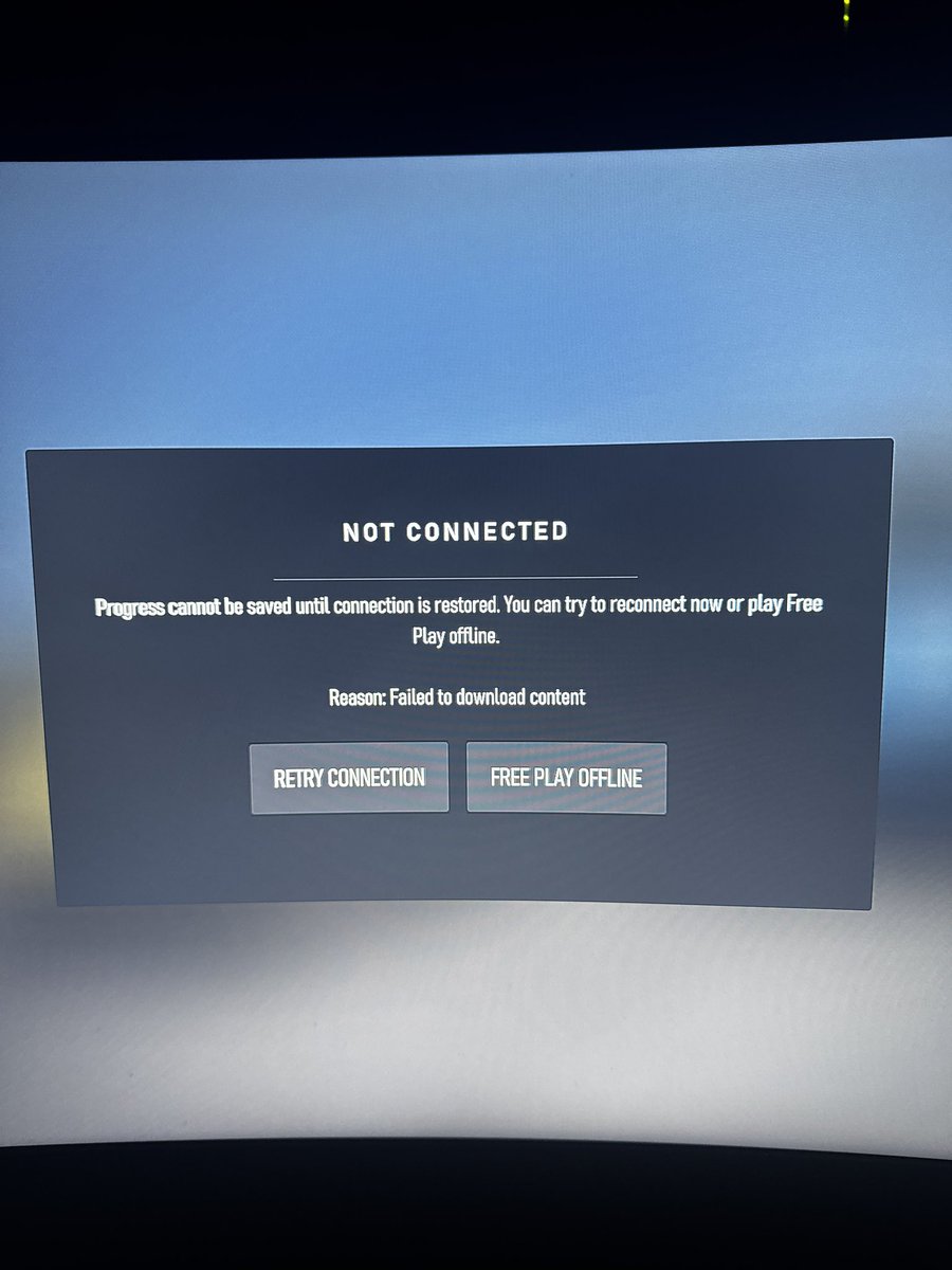 joseph_white14's tweet photo. @ForzaMotorsport I have one race left to complete BMW challenge now getting this error. What happens if it isn’t resolved before the challenge is over? Really want that M4 GT3 https://t.co/4QpGBCoXSS