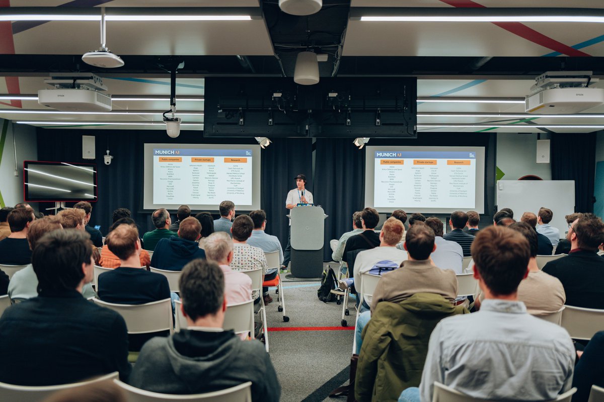 Nathan Benaich (@nathanbenaich) on Twitter photo fun night at <a href="/airstreet/">Air Street Capital</a> munich ai 🇩🇪 it feels great to see new friendships formed each time we're here
thanks to the community for convening and <a href="/cedapprox/">Cédric Archambeau 🇺🇦🇪🇺</a> <a href="/fabianjakobi/">Fabian Maximilian Jakobi</a> <a href="/schwabpa/">Patrick Schwab</a> for the talks!
and thanks to <a href="/qui_rins/">Florian Seemann</a> for the pics :) fun night at <a href="/airstreet/">Air Street Capital</a> munich ai 🇩🇪 it feels great to see new friendships formed each time we're here
thanks to the community for convening and <a href="/cedapprox/">Cédric Archambeau 🇺🇦🇪🇺</a> <a href="/fabianjakobi/">Fabian Maximilian Jakobi</a> <a href="/schwabpa/">Patrick Schwab</a> for the talks!
and thanks to <a href="/qui_rins/">Florian Seemann</a> for the pics :)