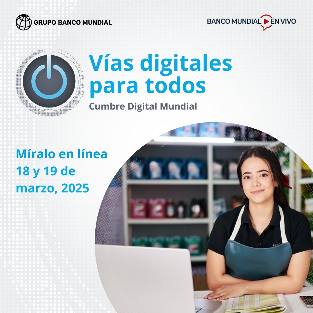 BancoMundial's tweet photo. Más del 50% de hogares urbanos en América Latina y el Caribe tienen computador o tableta, ante el 38% en zonas rurales. ¿Cómo garantizar el acceso digital para todos? Únete a la Cumbre Digital Mundial. 

📆18-19 de marzo: https://t.co/pZjNHRyWA6