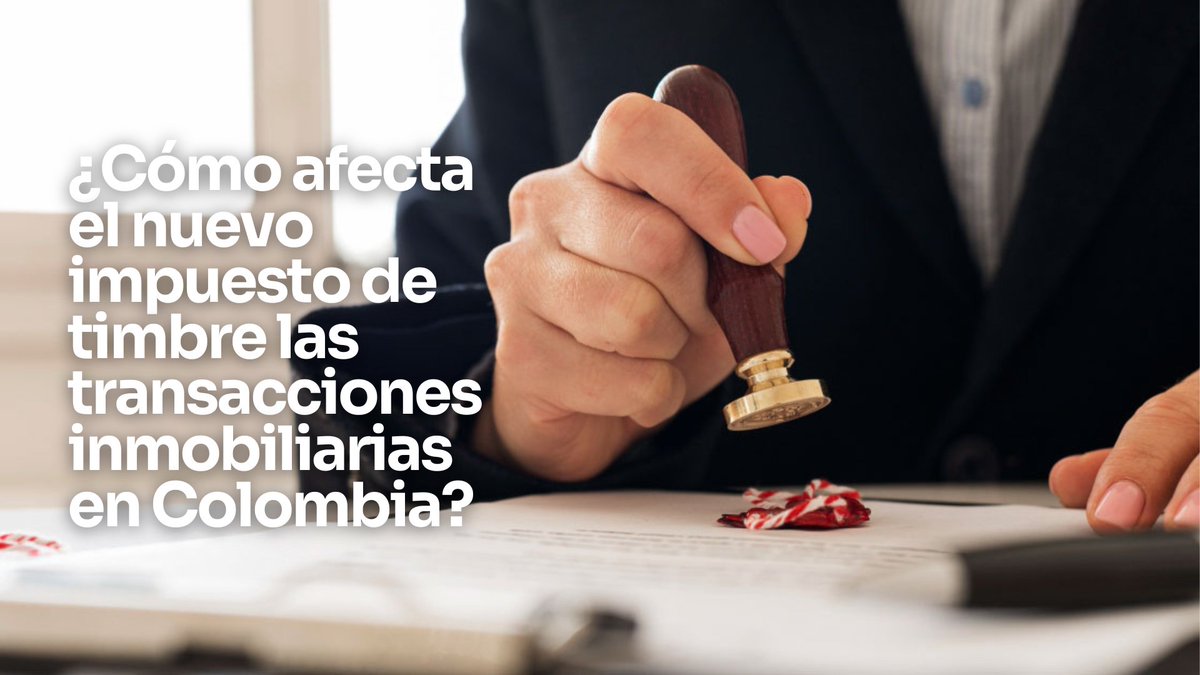 El Gobierno ha creado un nuevo impuesto de timbre del 1% para ciertos trámites notariales y documentos privados. Esto ha generado dudas sobre su impacto en la compra y venta de inmuebles.

Pero, ¿cómo afecta a las transacciones inmobiliarias? 
Aquí te explicamos👇🧵