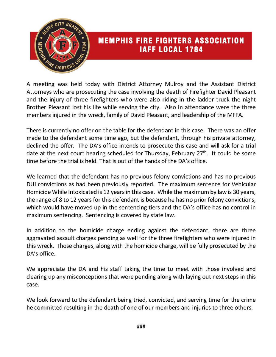 mffa1784's tweet image. We appreciate @SteveMulroy901 and his team for taking the time to meet with us today. Statement below.