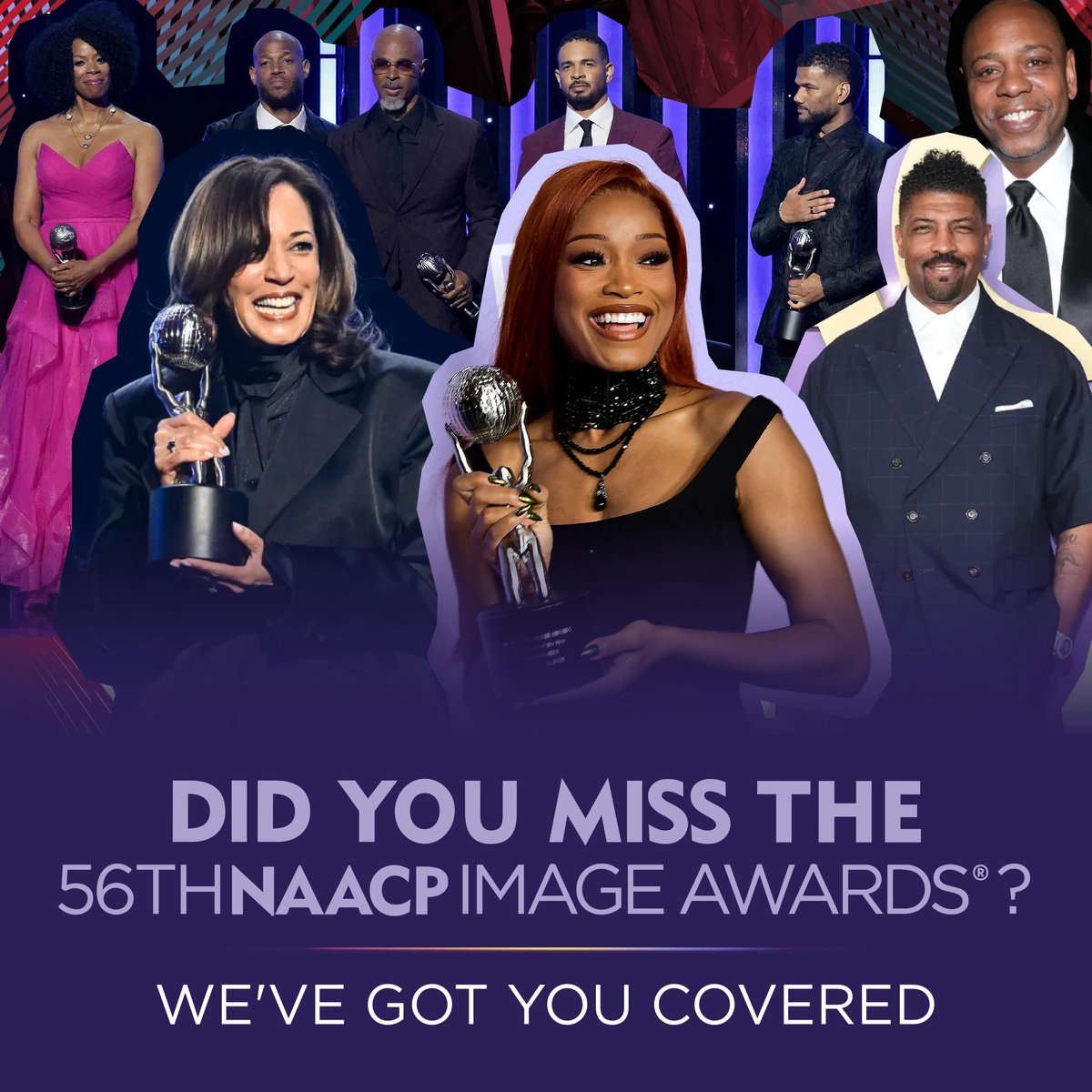 The 56th #NAACPImageAwards was a powerful celebration of Black creativity, humor, and resilience.

This past week, we honored advocates and creatives who uplift the Black community and share our stories with the world.

Missed Saturday's show? No worries! We compiled a recap of