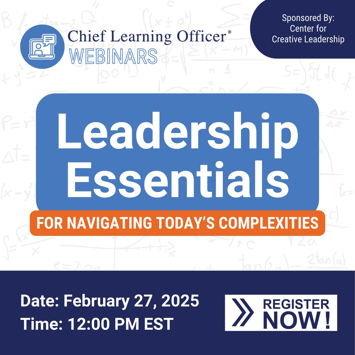 Join us for "Leadership Essentials for Navigating Today's Complexities" to discover what new research reveals about transformative leadership capabilities that drive results even in turbulent times. hubs.ly/Q0382KvX0  

#CSuiteInsights #FutureOfLeadership