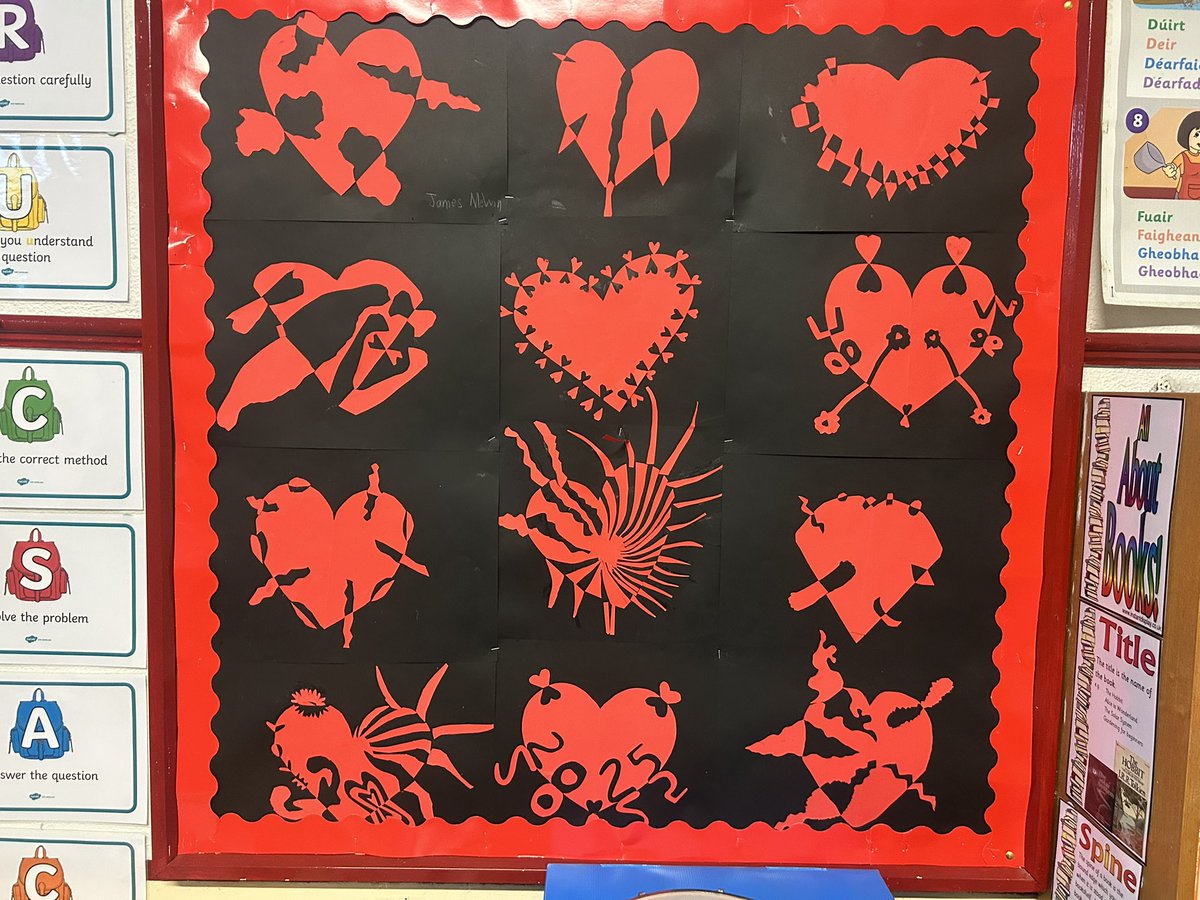 Shanahoe NS (@shanahoens) on Twitter photo Achy Breaky Hearts 💔:Mr. Whelan’s 5th and 6th Class displayed high levels of imagination and creativity with their ‘Achy Breaky Heart’ designs for St. Valentine’s Day earlier this month. <a href="/National_AiE/">National Arts in Education</a> Achy Breaky Hearts 💔:Mr. Whelan’s 5th and 6th Class displayed high levels of imagination and creativity with their ‘Achy Breaky Heart’ designs for St. Valentine’s Day earlier this month. <a href="/National_AiE/">National Arts in Education</a>