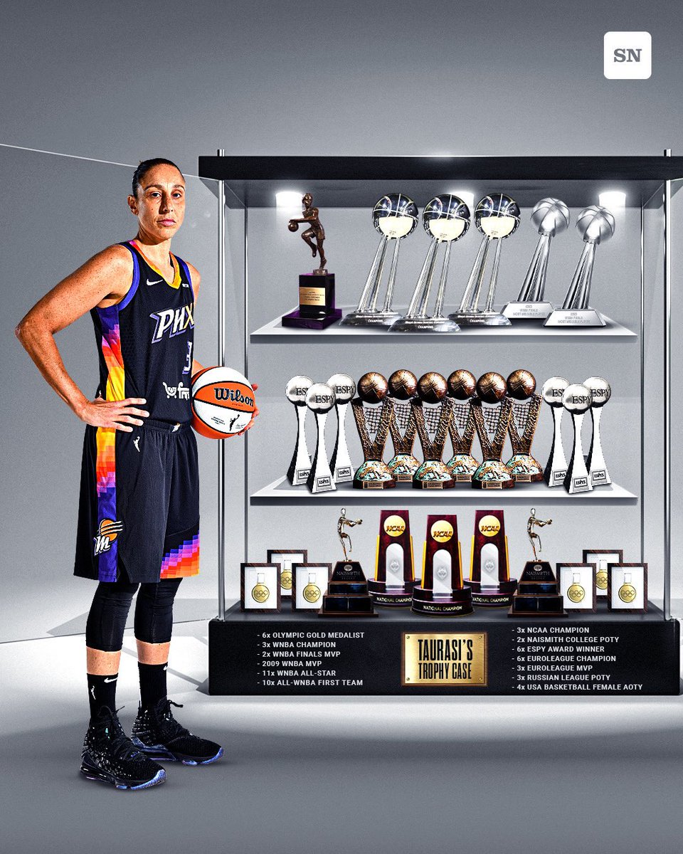 Diana Taurasi leaves the game with one of the best trophy cases in basketball history 💯