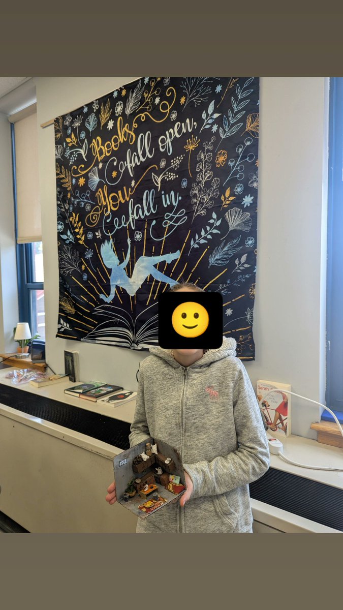 One of my students made a BEAUTIFUL diorama of Parvana's living space from "The Breadwinner." My student made this for fun as she was inspired by our class novel. I will never tire of my students' creativity, and how books spark imagination. 📚 ❤️