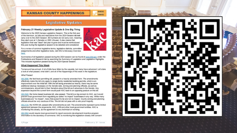 Kansas County Happenings February 21 Issue Now Online! 📷 Check out the latest Legislative Updates, News, Educational Workshops, Special Events, Grant Training, Grant Funding, Local Government Job Openings &amp; more here: online.flipbuilder.com/kqualls/ancb/ #KSCountyHappenings #kansascounties