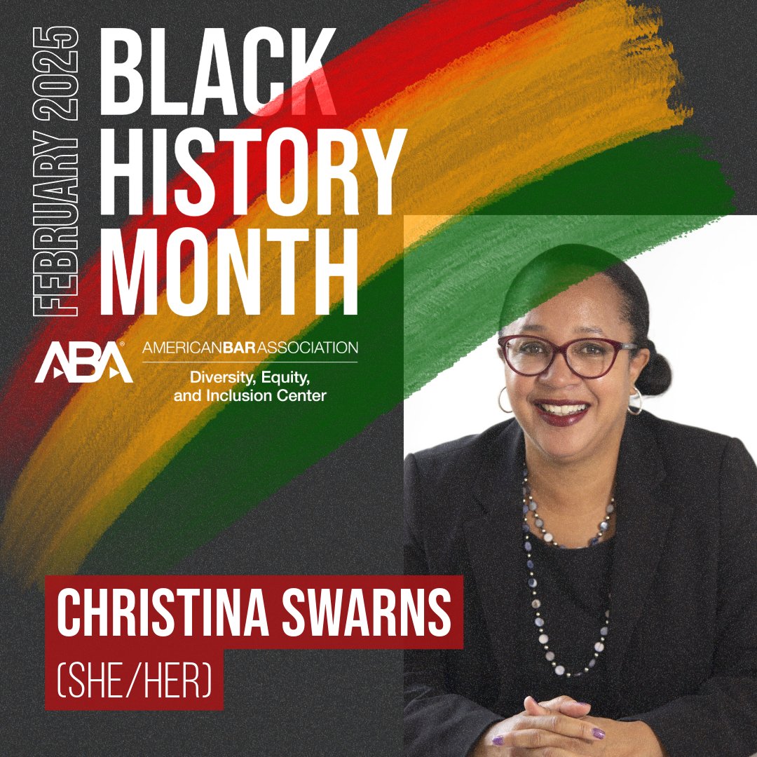 Today for #BHM we recognize Christina Swarns, attorney and Executive Director of the Innocence Project. Prior to her position at the Innocence Project, Swarns served at the Office of the Appellate Defender and at the NAACP Legal Defense Fund.

More info: ambar.org/diversity