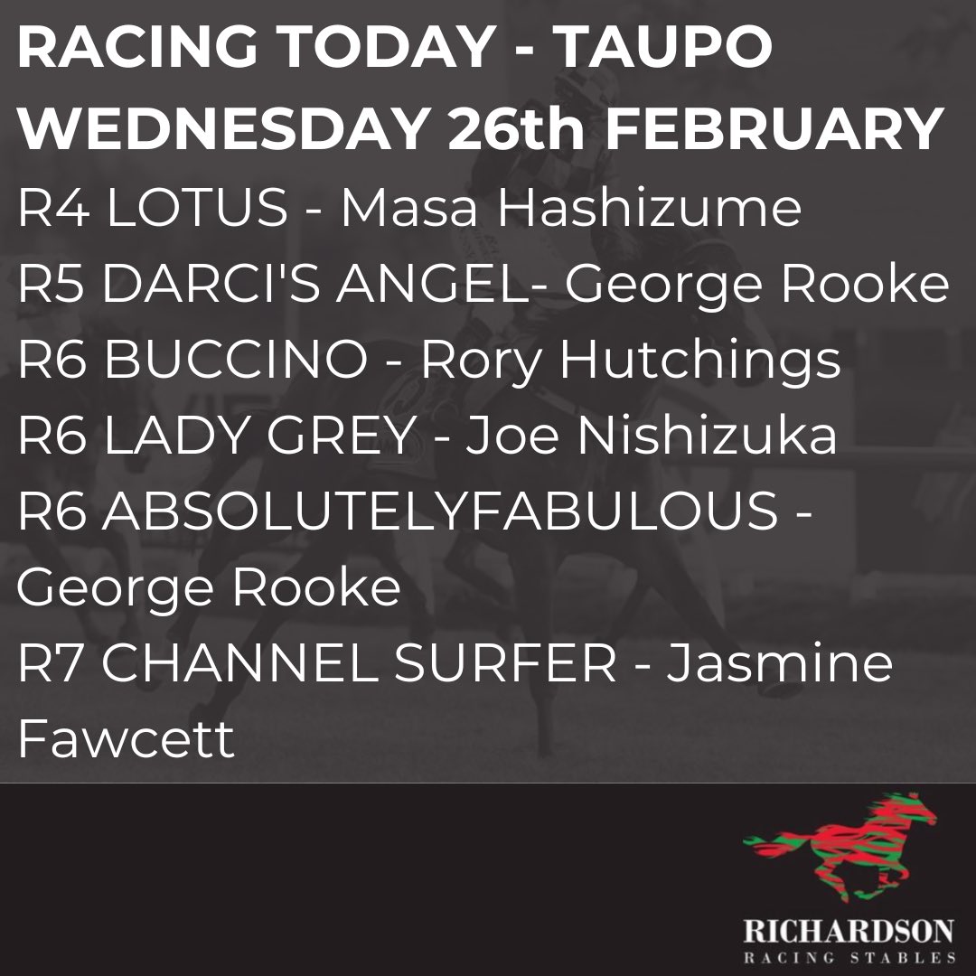 RICHARDSON RACING (@rracingstables) on Twitter photo 