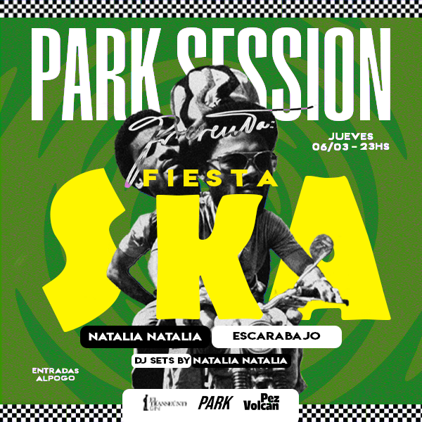 Alguien dijo park session trasnoche? Si🕺Nos vemos en esta fiesta a cargo de Natalia Natalia y Escarabajo. 👉 Las primeras entradas están en alpogo en 2x1 para que invites a quien quieras a bailar. Nos vemos por primera vez en el pez! 🔥

alpogo.com/evento/park-se…