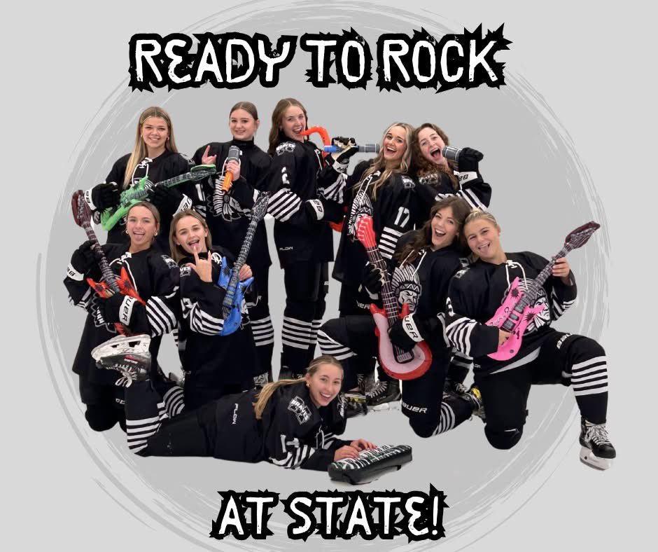 🤍🖤 Let's GO BRAVES! 🖤🤍

🏒 Wednesday kicks off the North Dakota Girls State Hockey Tournament at the Ralph Englestad Arena, Grand Forks! 

🆚 Legacy/Bismarck

⌚30 minutes after the 12:00 game ends (2:00/2:15 pm). 

💻 WDAY+